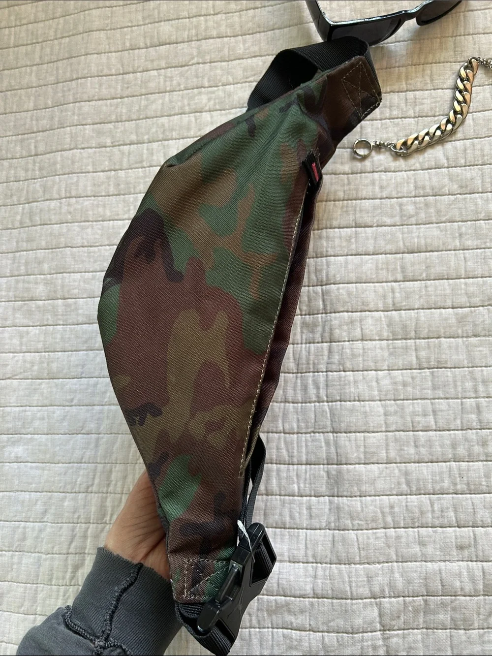 Jordan camo fanny pack, travel, safety streetwear bag unisex